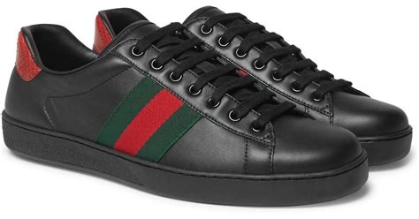 black gucci sneakers for men|gucci men sneakers new authentic.